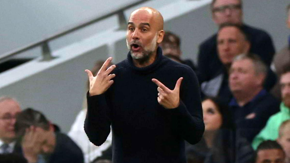 Guardiola, en el duelo ante el Tottenham