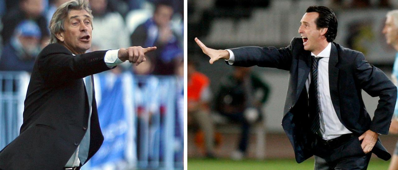 Manuel Pellegrini (i) y Unai Emery (d) afrontan su segunda temporada respectivamente en el Real Betis y el Villarreal CF.