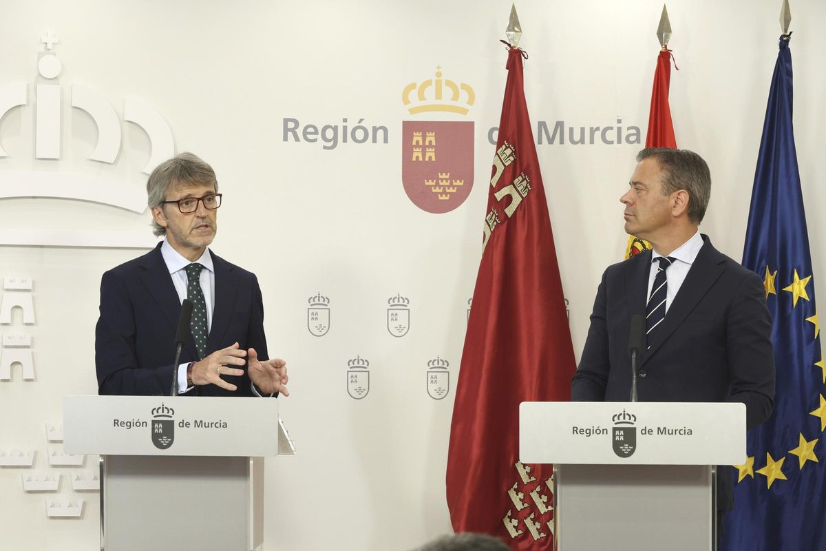 Luis Alberto Marín y Marcos Ortuño, durante la rueda de prensa de este jueves.
