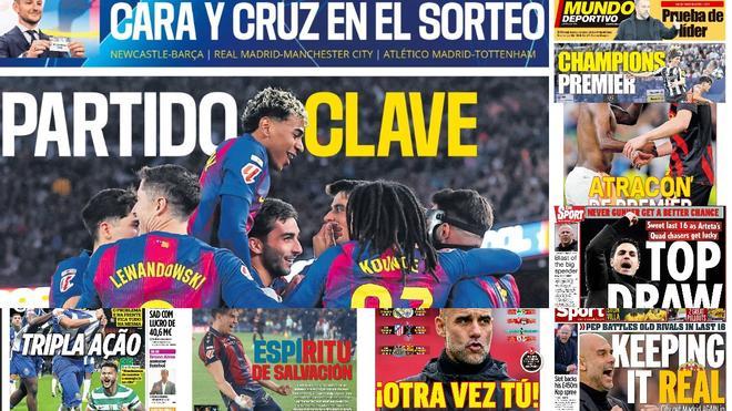 Estas son las portadas de la prensa deportiva de hoy