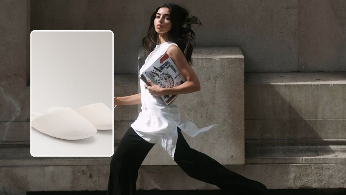 Las zapatillas blancas de Mango de los hoteles