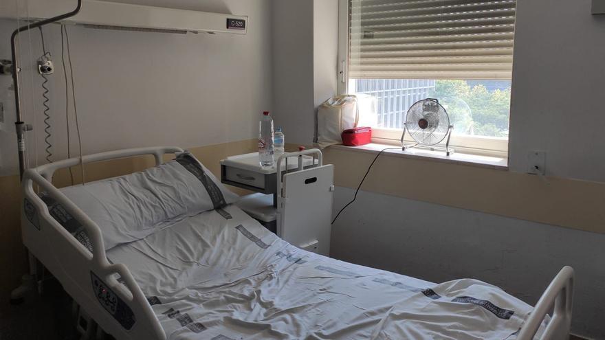 Postoperatorios a 40 grados en habitaciones sin aire acondicionado en el Clínico