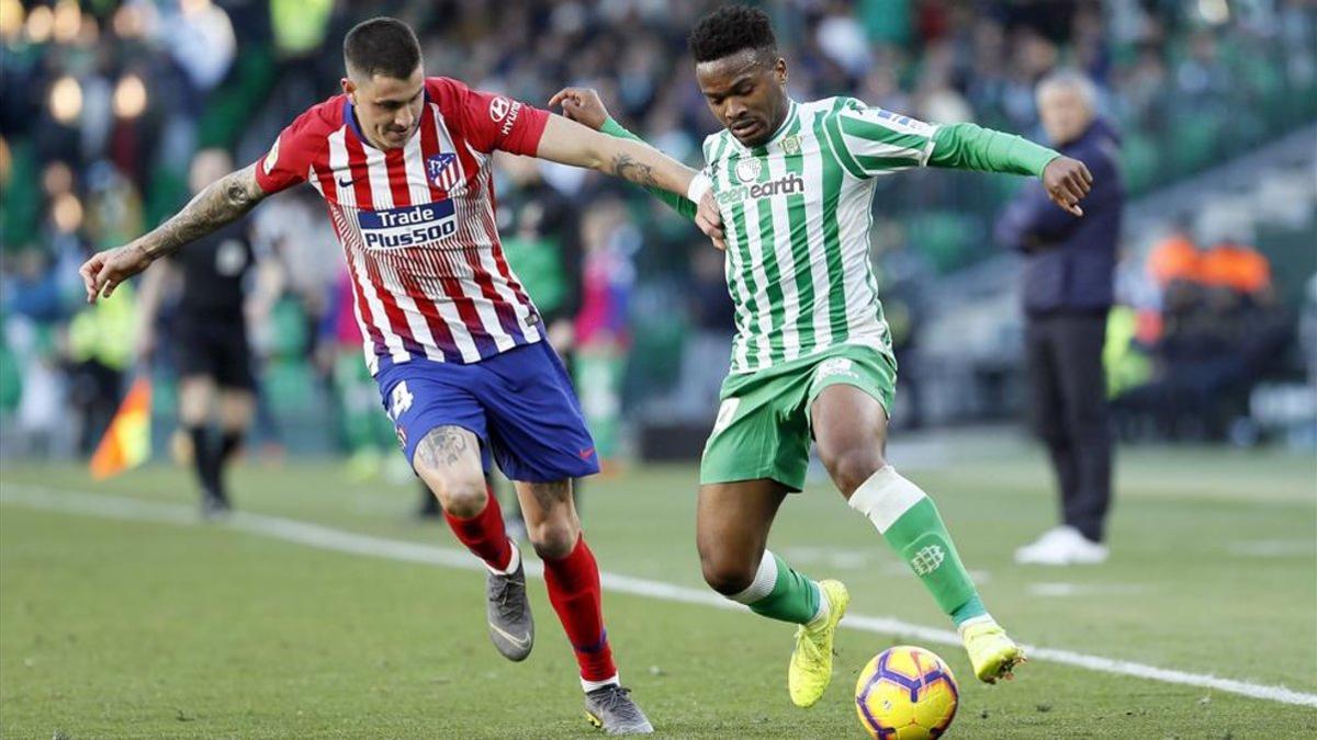 Wilfrid Kaptoum debutó en Liga el pasado domingo frente al Atlético de Madrid