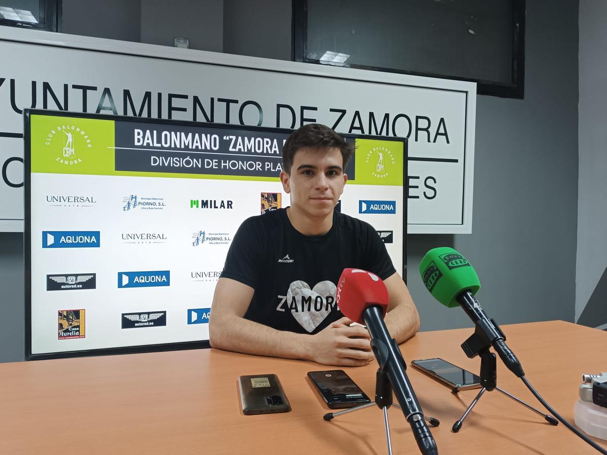 Sergio Casares, jugador del Balonmano Zamora Enamora