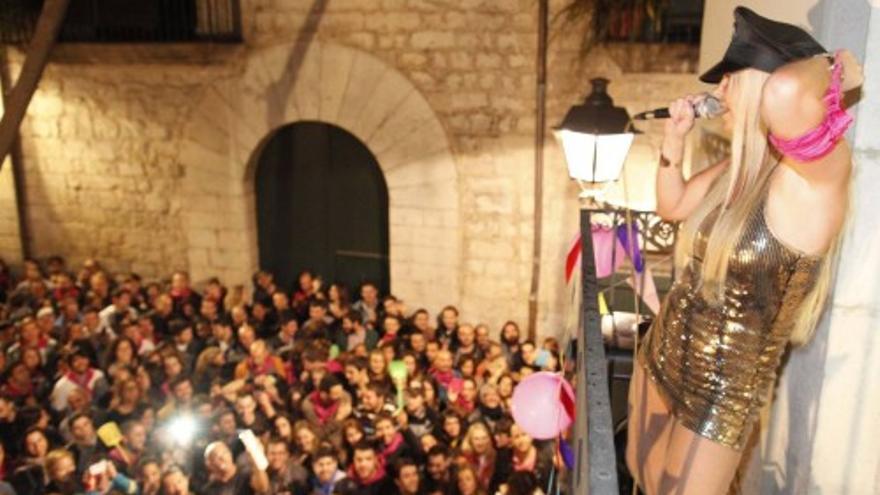 El dia que Leticia Sabater va congregar centenars de persones a Girona