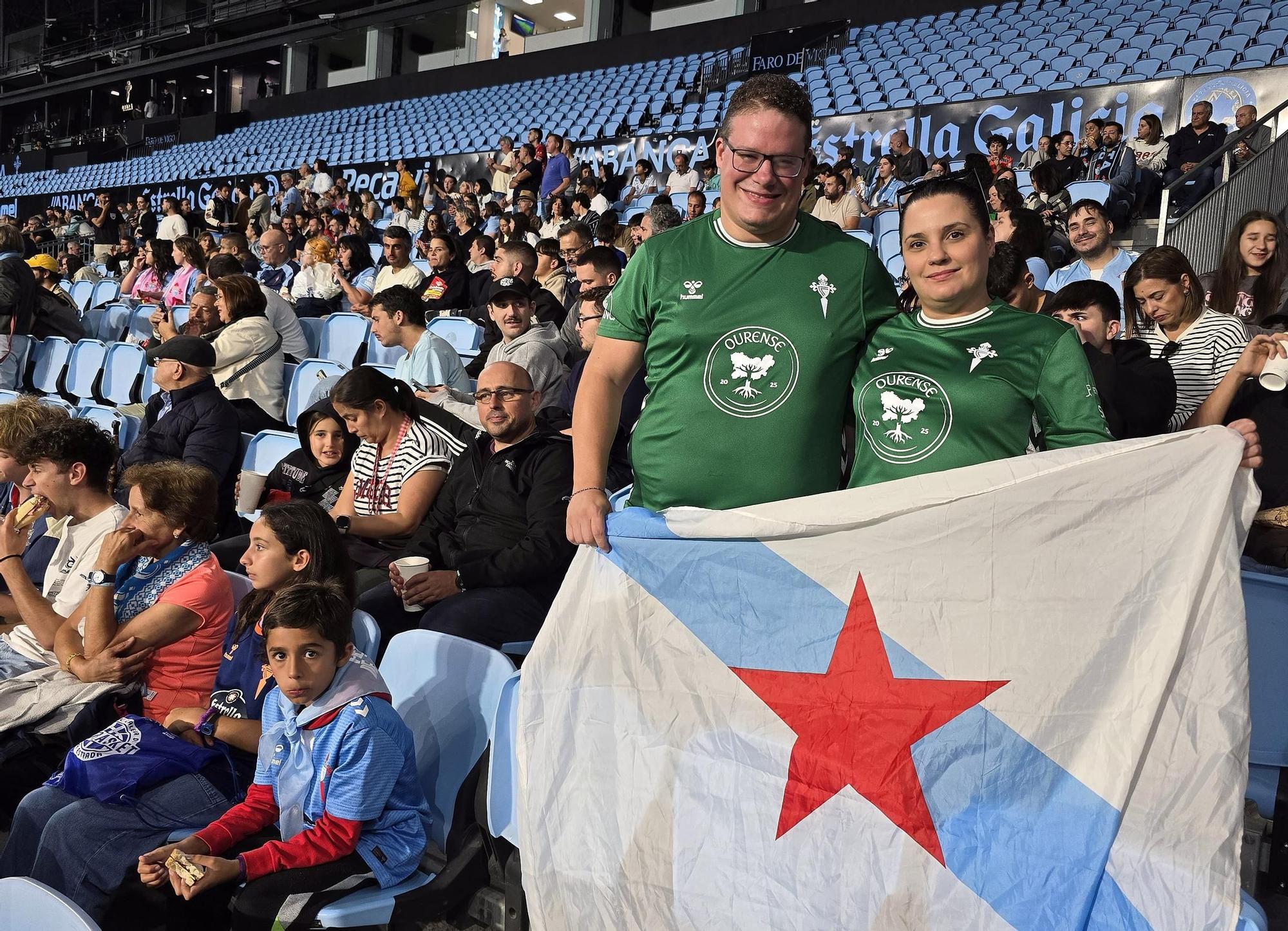 'Xuntos contra o lume': Celta - Selección de Ourense, en imágenes