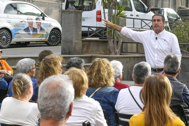 Un día de campaña electoral con Francis Candil, candidato de CC a la Alcaldía del Ayuntamiento de Las Palmas de Gran Canaria.