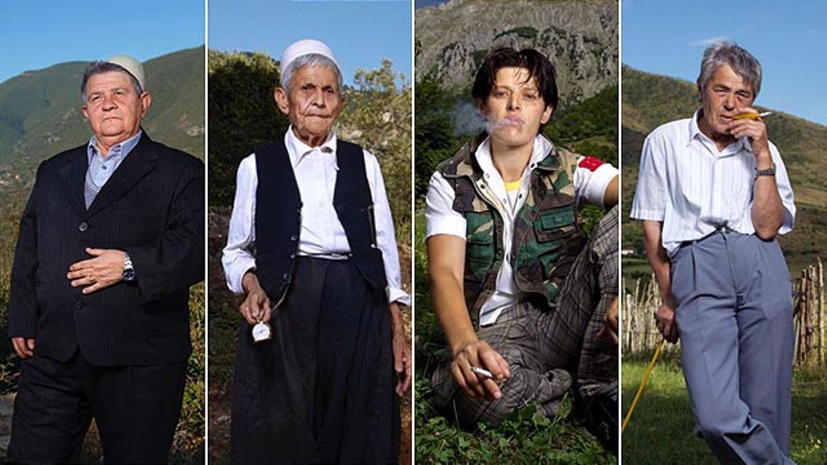 Serie Sworn Virgins of Albania (‘Vírgenes juradas de Albania’) de la fotógrafa estadounidense Jill Peters.