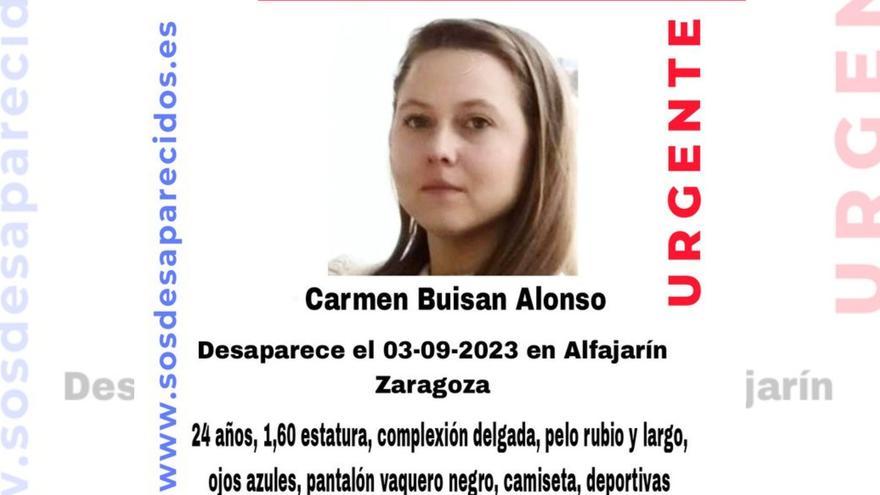 Localizada la joven de 24 años que había desaparecido en Alfajarín (Zaragoza)