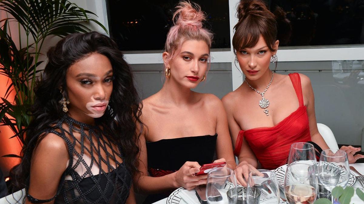 Bella Hadid, Hailey Baldwin y Winnie Harlow se divierten juntas en Cannes