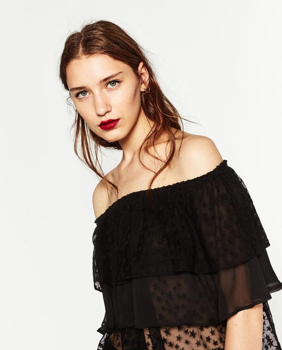 Top escote 'off the shoulders', Zara