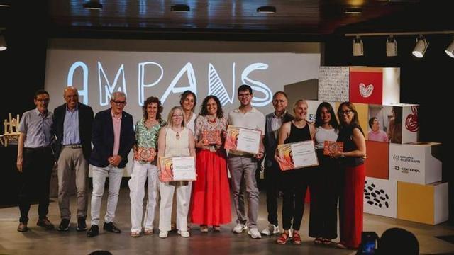 Premiats i responsables dels premis al final de la vetllada