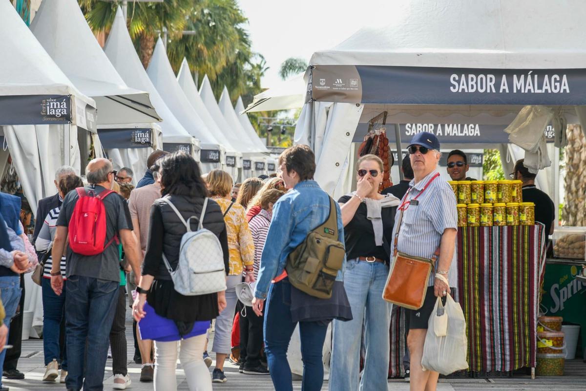 Ambiente en la Feria Sabor a Málaga de Torremolinos 2023.