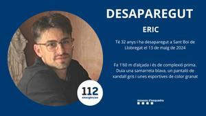 Eric, el desaparecido en Sant Boi de Llobregat