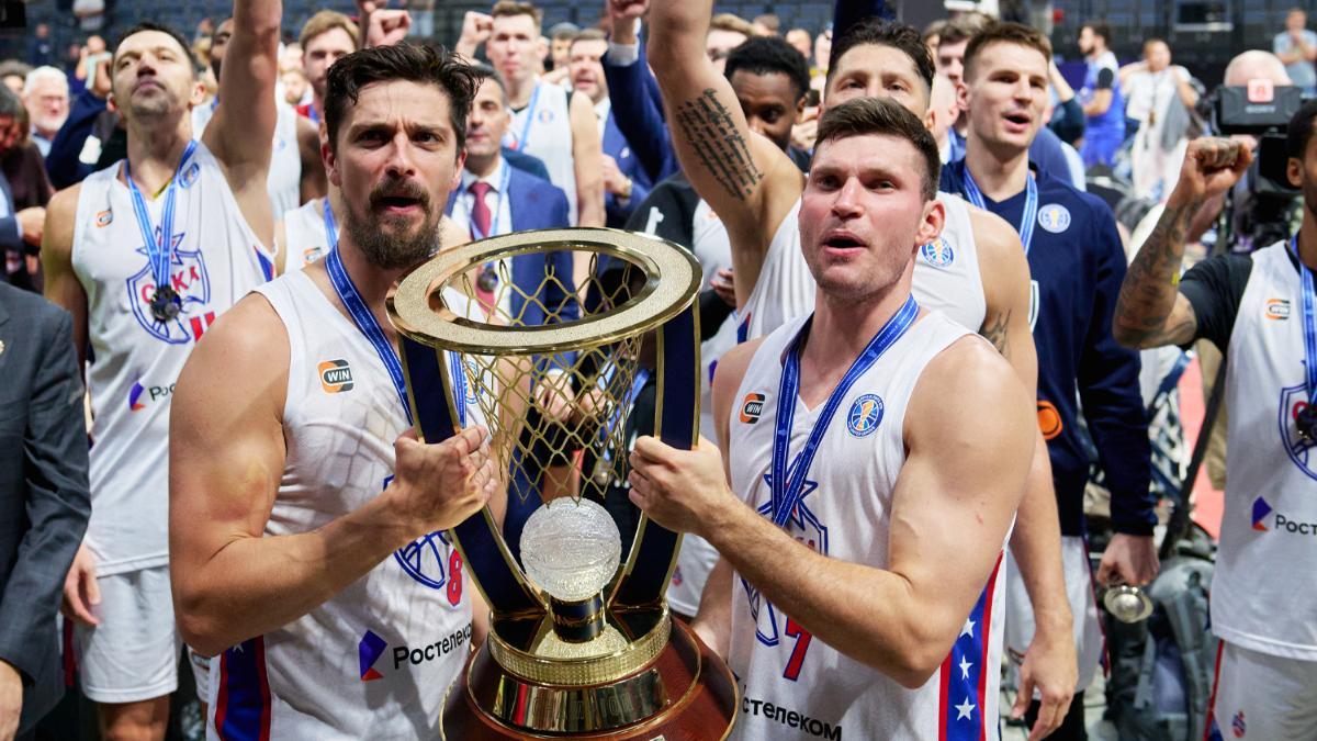 El CSKA Moscú, en el Belgrade Arena con la Supercopa VTB