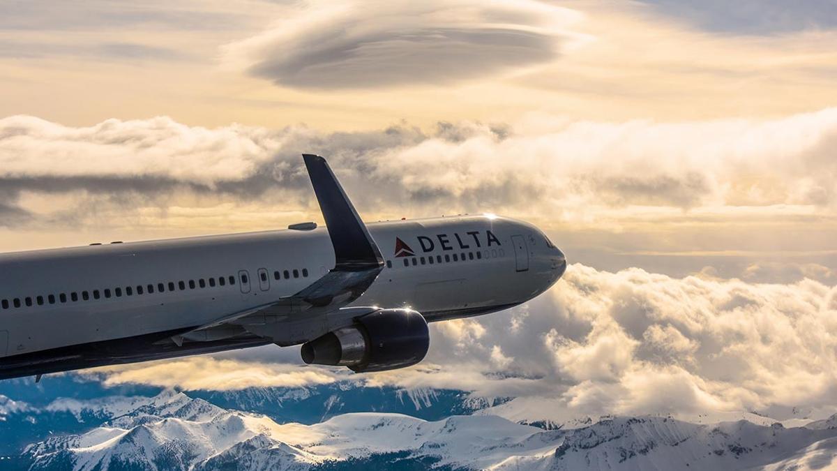Imagen de un avión de la compañía Delta Airlines