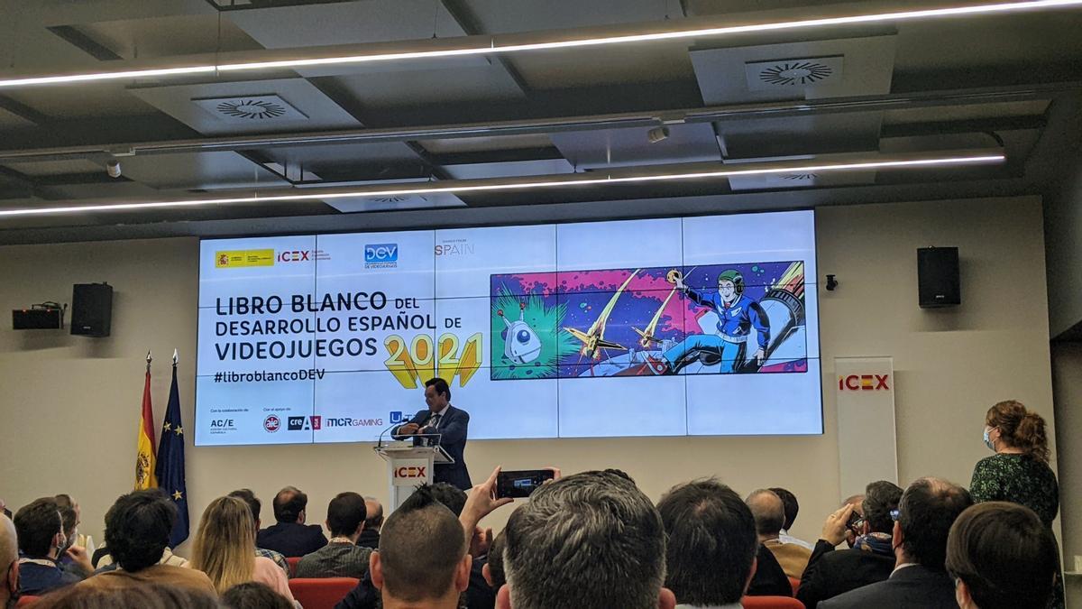 Presentación del &#039;Libro blanco del desarrollo español de videojuegos 2021&#039;.