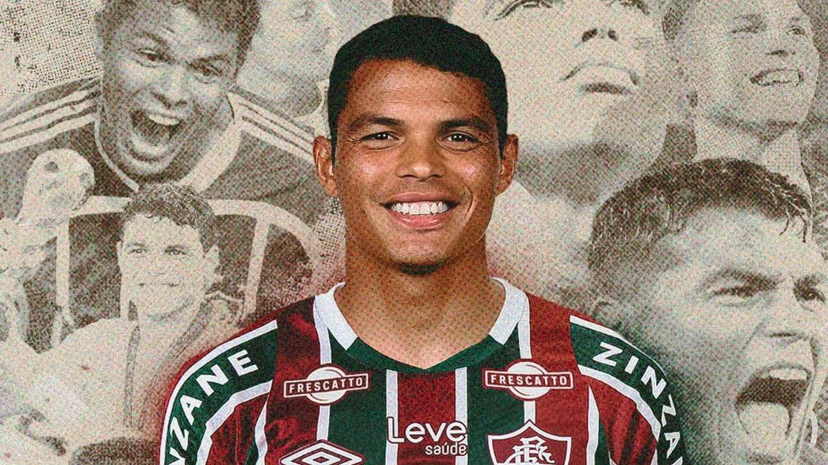 Thiago Silva ya posa con los colores del 'Flu'