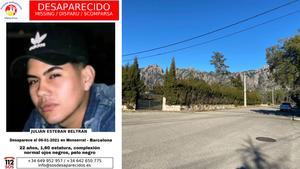 El jove desaparegut que s’ha empassat la muntanya de Montserrat