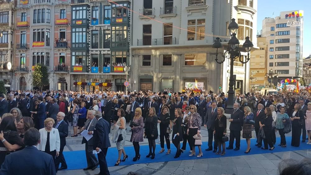 Alfombra azul de los premios "Princesa de Asturias" 2017