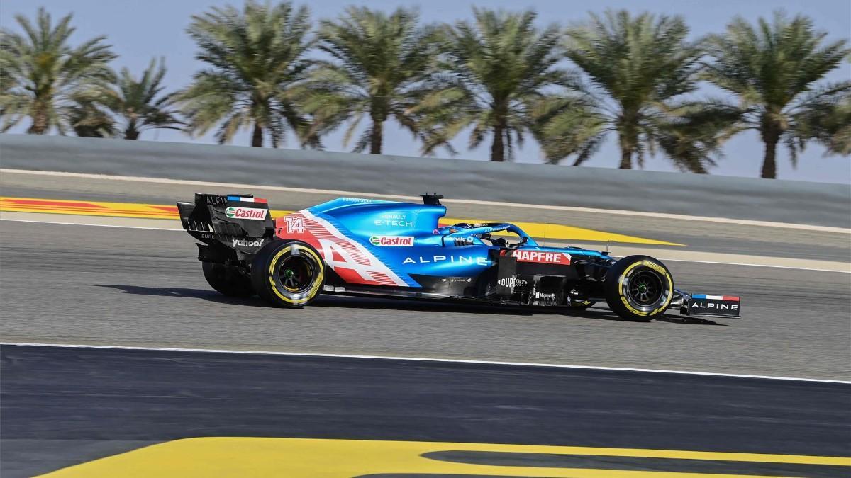 Alonso, en el GP de Baréin