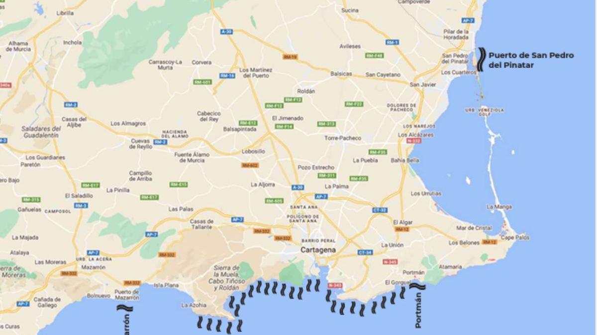 Estas son las zonas de Murcia en riesgo de desaparecer a partir de 2025 Más de 60 millones tirados