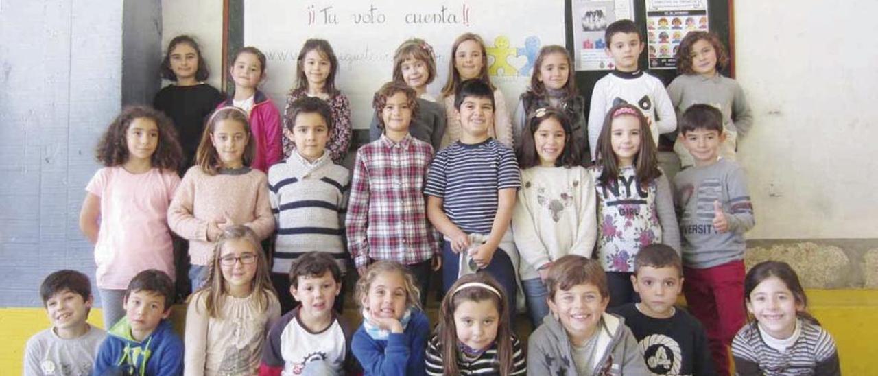 O grupo de alumnos de 2º de Primaria do colexio Somascos.