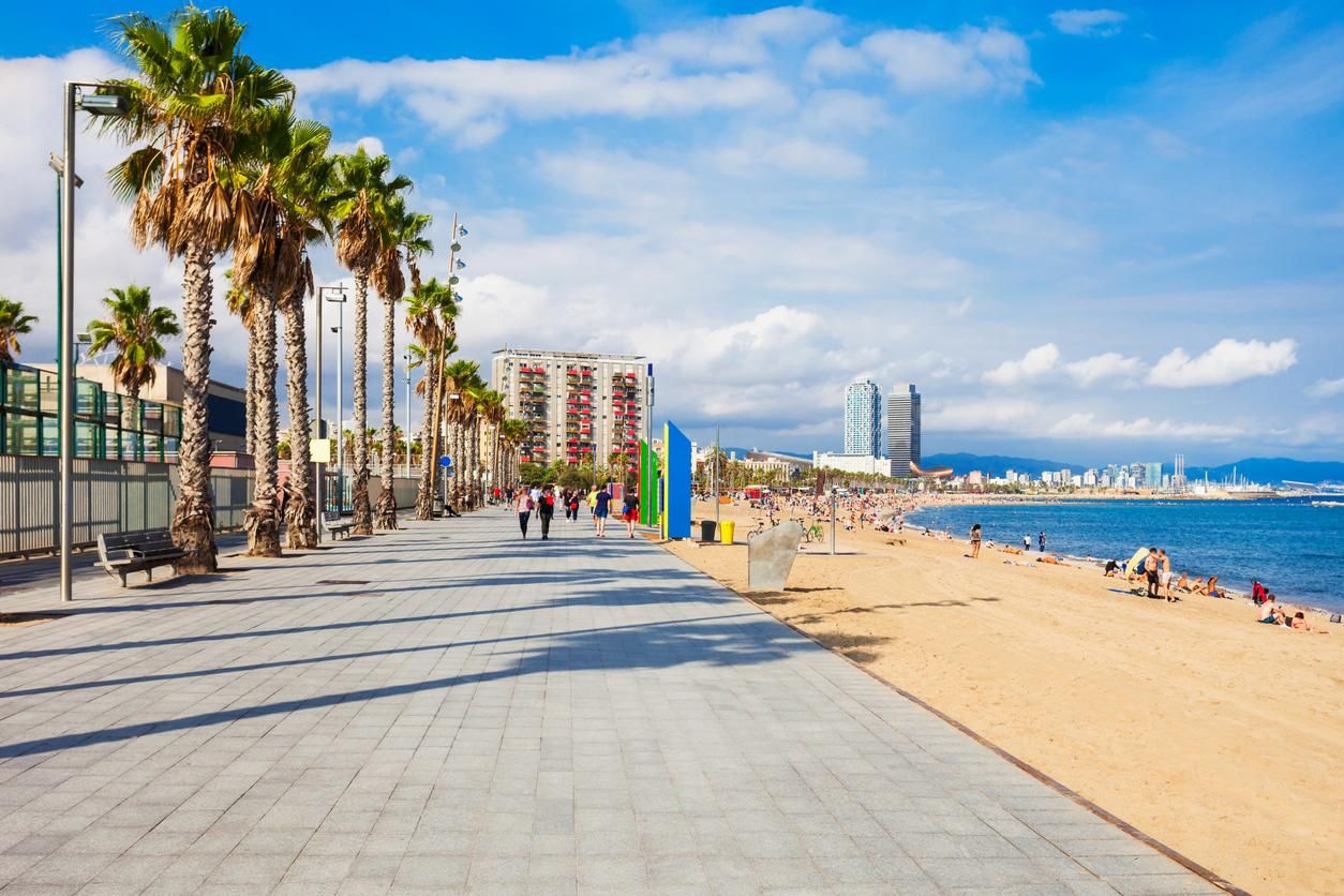 Paseo marítimo de Barcelona.