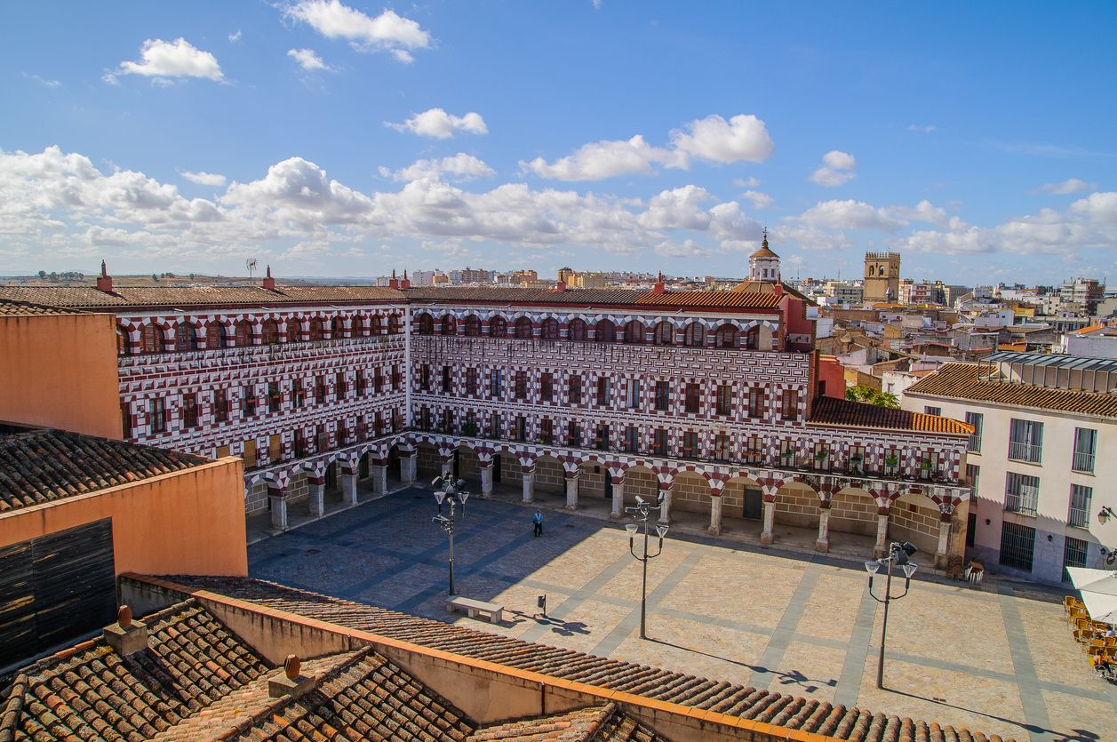 La Plaza Alta de Badajoz con su arquitectura mudéjar
