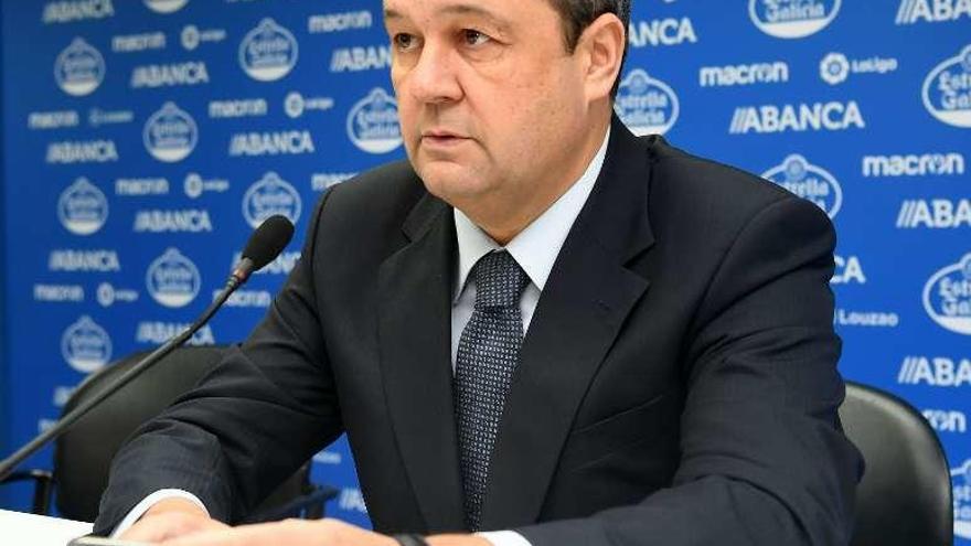 Tino Fernández, presidente del Deportivo.