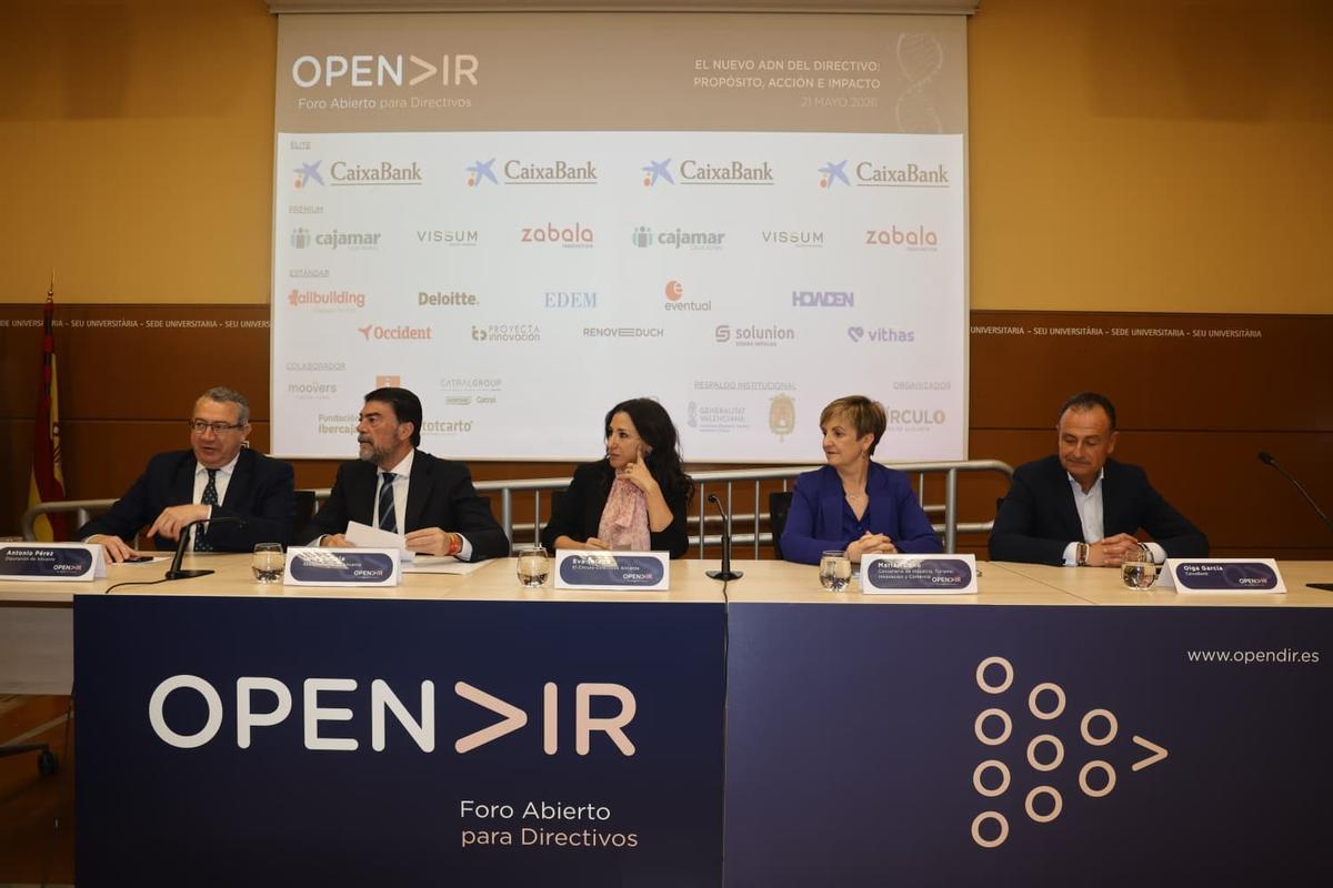 Los participantes en la presentación del congreso Opendir.
