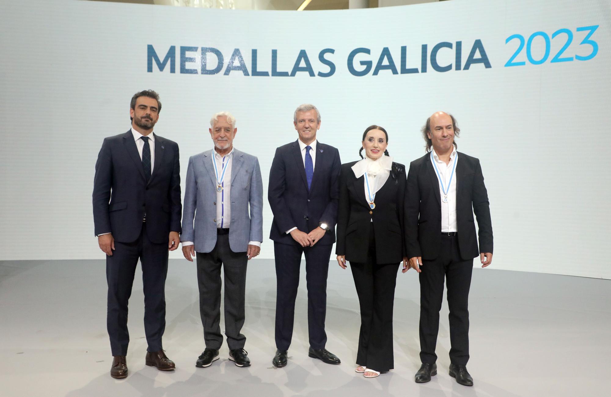 Día de Galicia: entrega de medallas de oro a Carlos Núñez, Luz Casal y Juan Pardo