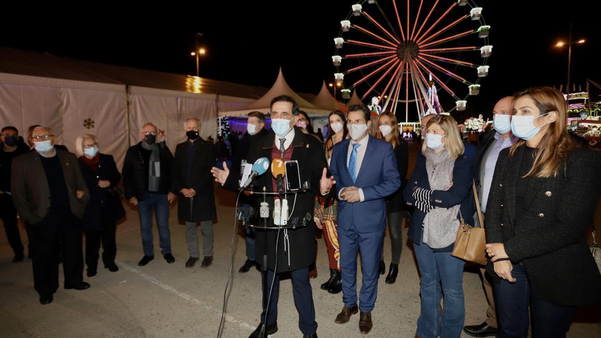 El alcalde de Murcia, José Antonio Serrano, durante la inauguración de &#039;Reino Mágico&#039;