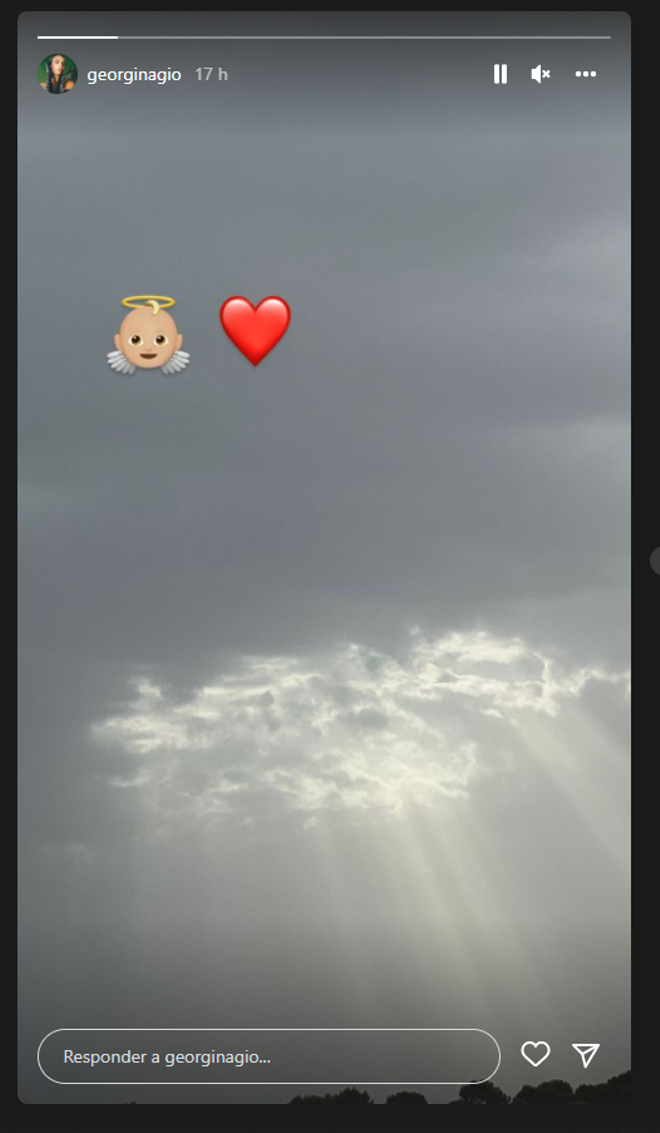 Un Instagram Story de Georgina Rodríguez sobre su hijo fallecido