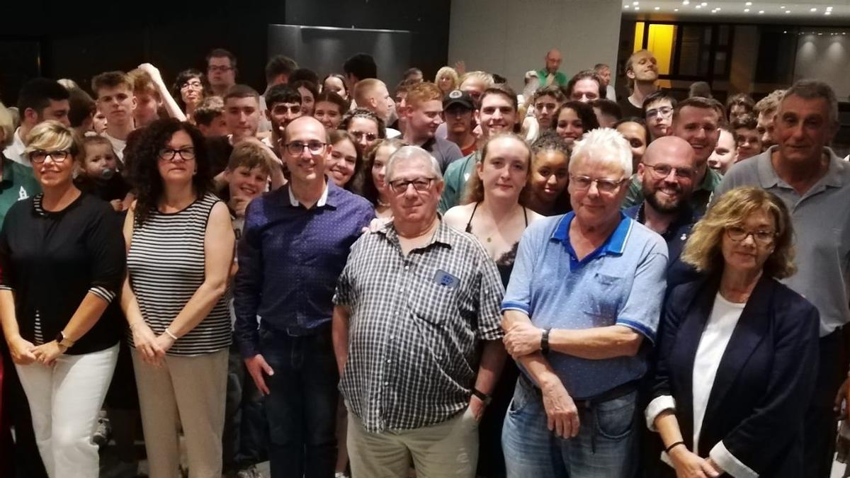 Stephan Crass (segon per la dreta) en una acte de recepció a una delegació de la ciutat de Rheda-Wiedenbrück realitzada a Palamós l’octubre de 2023