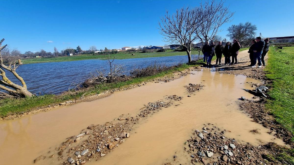 El Gobierno visita las zonas afectadas por el temporal en Extremadura