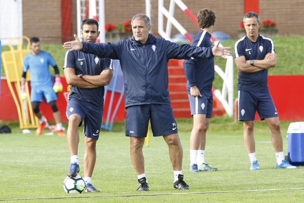 Entrenamiento del Sporting 03/10/2017