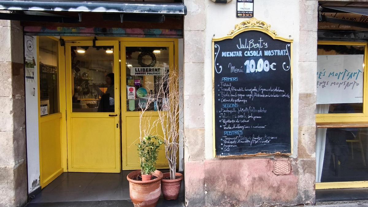 La entrada del restaurante Julibert's.