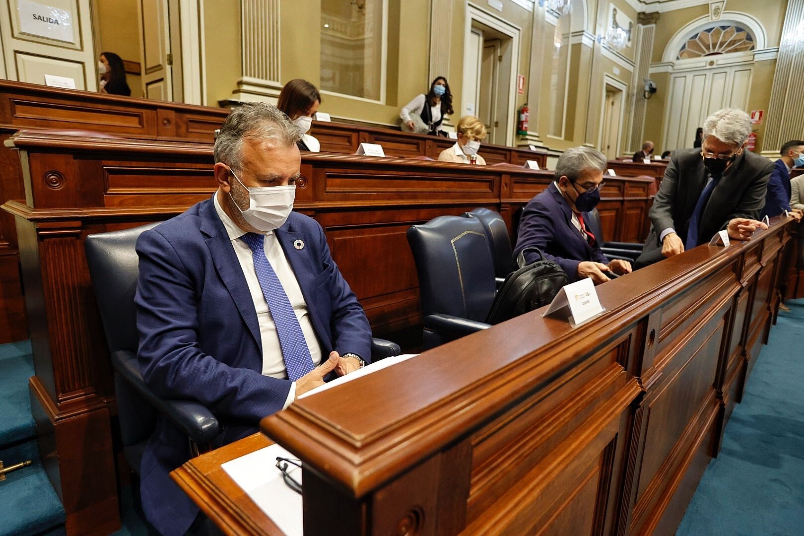 Pleno en el Parlamento de Canarias (9/2/21)