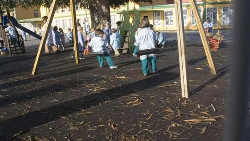 Patio del colegio de Infantil de Salinas.