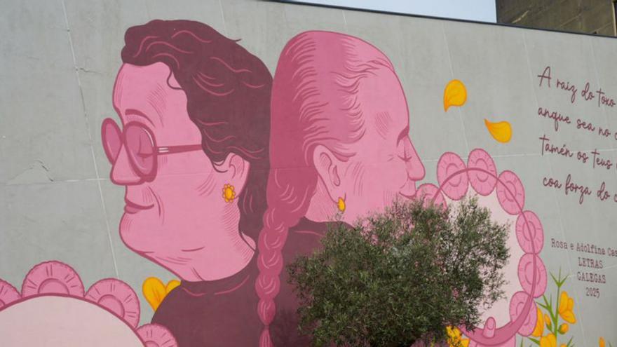 Cerceda dedica un mural ás cantareiras Aldolfina e Rosa | LOC