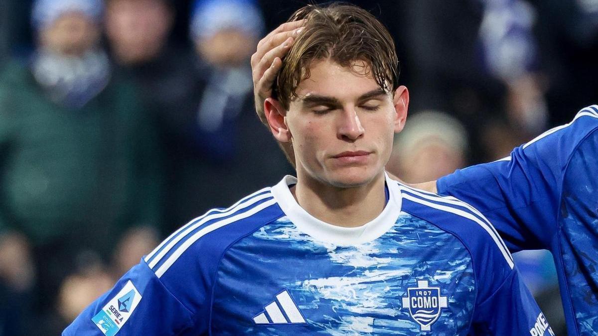 Nico Paz rompe a llorar tras fallar un penalti en el tiempo de descuento