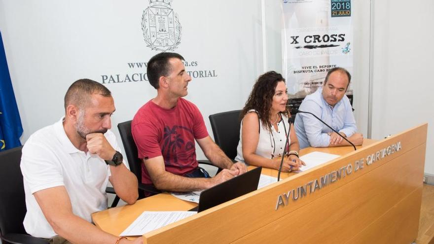 Momento ee la presentación del Cross Cabo de Palos