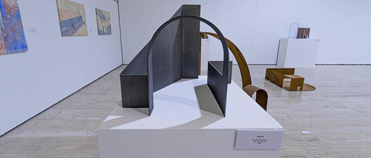 Algunas de las obras de la exposición de Agar Blasco.