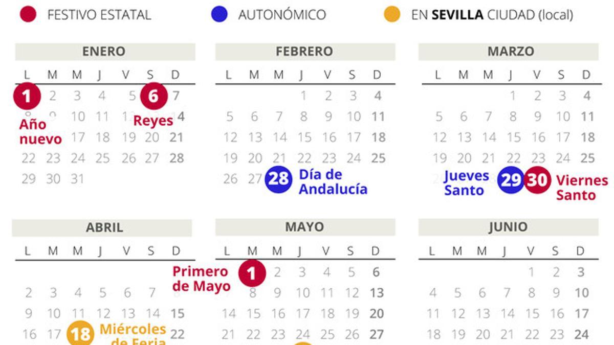 Calendario laboral Sevilla 2018