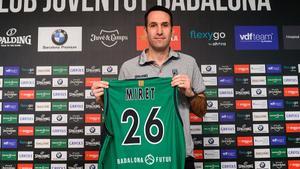 Dani Miret en su presentación como nuevo entrenador del Joventut.