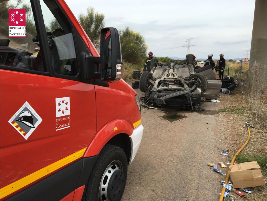 Accidente con un muerto y dos heridos en la AP-7 en Vila-real