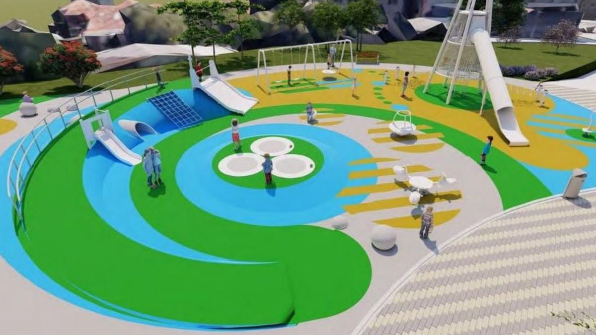 Recreación virtual: así quedará el parque de As Brañas en Culleredo tras su renovación