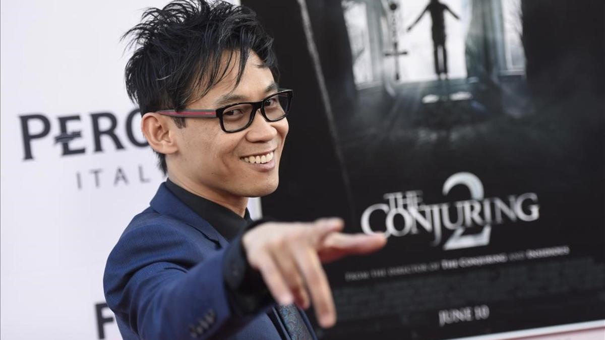 El cineasta James Wan, en el estreno en Los Ángeles de 'Expediente Warren. El caso Enfield'.