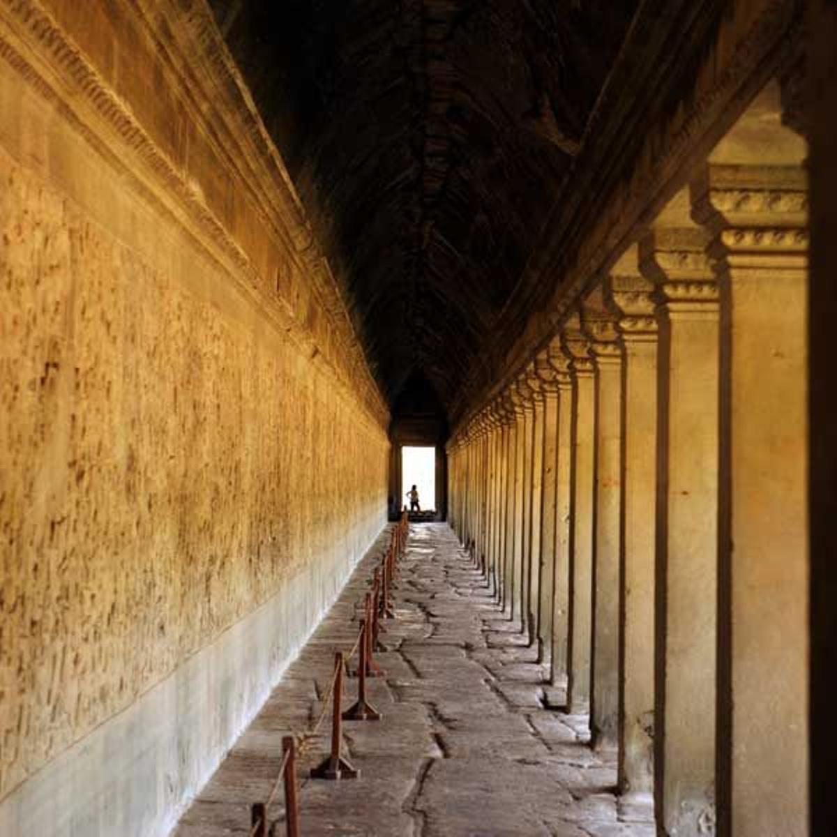 Galerías techadas en Angkor Wat.